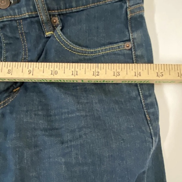 Levi's Mens Black 511 Dark Wash Casual Denim Straight Leg Jeans Size 27x27 (7) - Picture 7 of 13